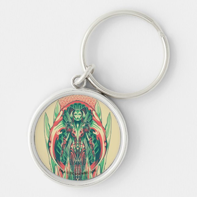 Aquaman | Queen Fisherman Art Nouveau Panel Key Ring (Front)