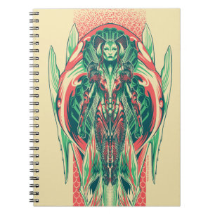 Aquaman   Queen Fisherman Art Nouveau Panel Notebook