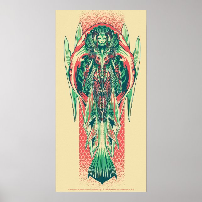 Aquaman | Queen Fisherman Art Nouveau Panel Poster (Front)