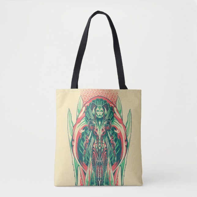 Aquaman | Queen Fisherman Art Nouveau Panel Tote Bag (Front)