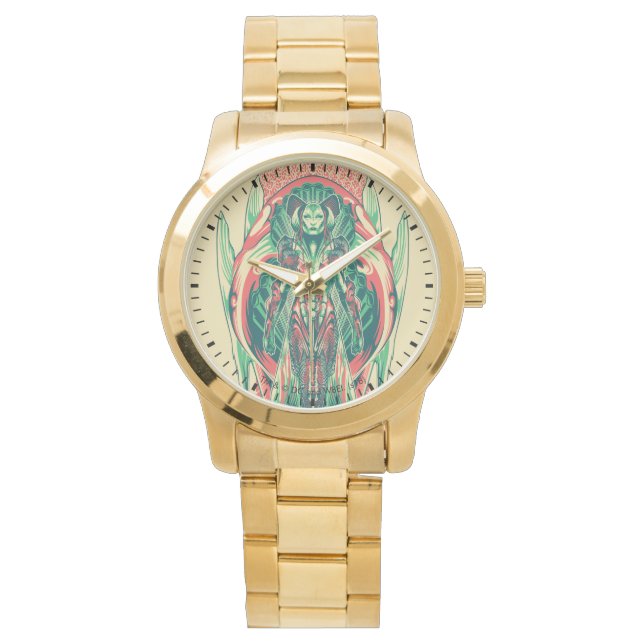 Aquaman | Queen Fisherman Art Nouveau Panel Watch (Front)