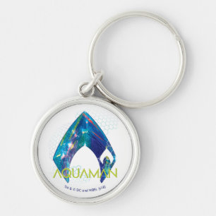 Aquaman Refracted Aquaman Logo Key Ring