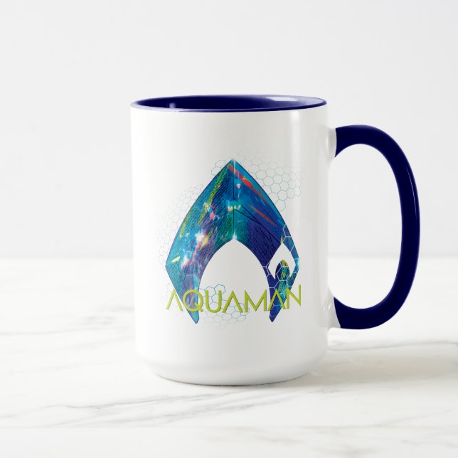 Aquaman | Refracted Aquaman Logo Mug (Right)