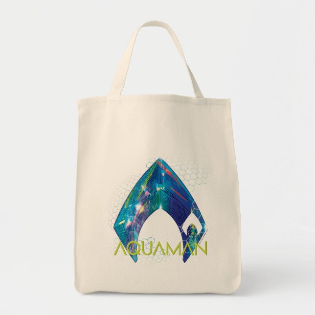 Aquaman | Refracted Aquaman Logo Tote Bag (Front)