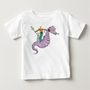 Aquaman Rides Seahorse Baby T-Shirt