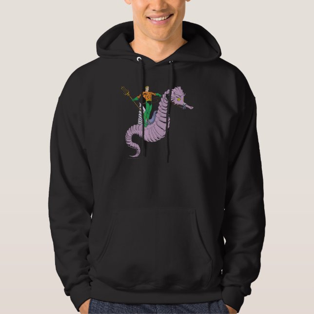 Aquaman Rides Seahorse Hoodie (Front)