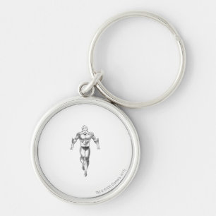 Aquaman Runs BW Key Ring