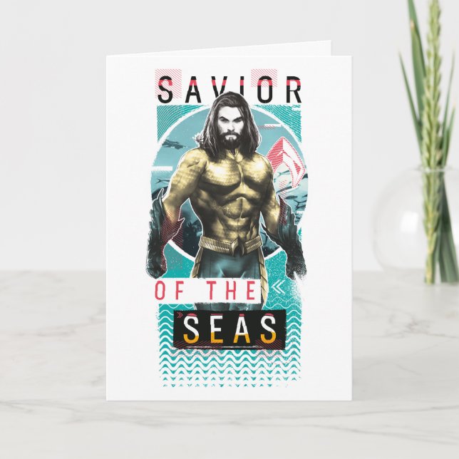 Aquaman | "Savior Of The Seas" Modernist Graphic Card (Front)