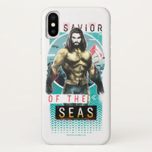 Aquaman "Saviour Of The Seas" Modernist Graphic iPhone X Case