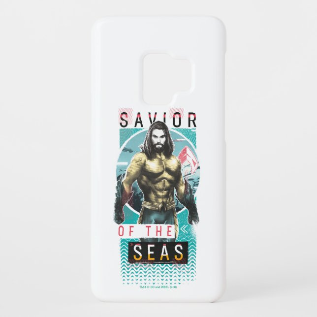 Aquaman | "Saviour Of The Seas" Modernist Graphic Case-Mate Samsung Galaxy Case (Back)