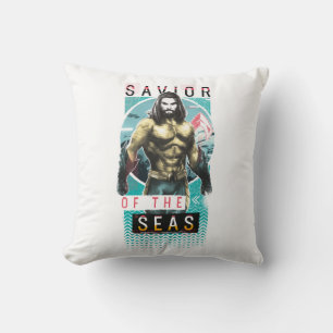 Aquaman   "Saviour Of The Seas" Modernist Graphic Cushion