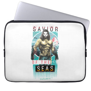 Aquaman "Saviour Of The Seas" Modernist Graphic Laptop Sleeve
