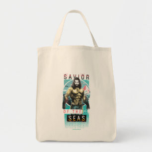 Aquaman "Saviour Of The Seas" Modernist Graphic Tote Bag