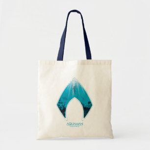 Aquaman See Through Aquaman Logo Ocean Graphic Tote Bag