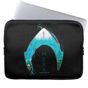 Aquaman   See Through Mera Symbol Ocean Graphic Laptop Sleeve