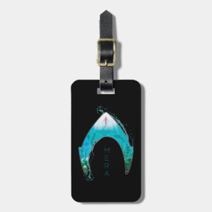 Aquaman See Through Mera Symbol Ocean Graphic Luggage Tag
