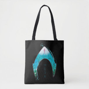 Aquaman   See Through Mera Symbol Ocean Graphic Tote Bag
