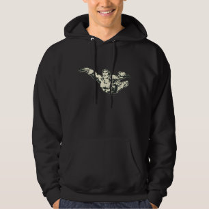 Aquaman Soars BW Hoodie