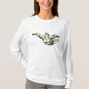 Aquaman Soars BW T-Shirt