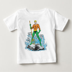 Aquaman Stands with Pitchfork Baby T-Shirt