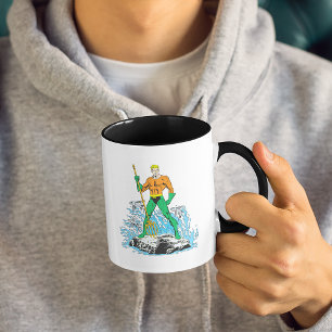 Aquaman Stands with Pitchfork Mug