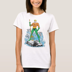 Aquaman Stands with Pitchfork T-Shirt
