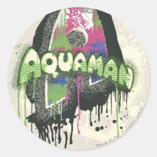 Aquaman - Twisted Innocence Letter Classic Round Sticker