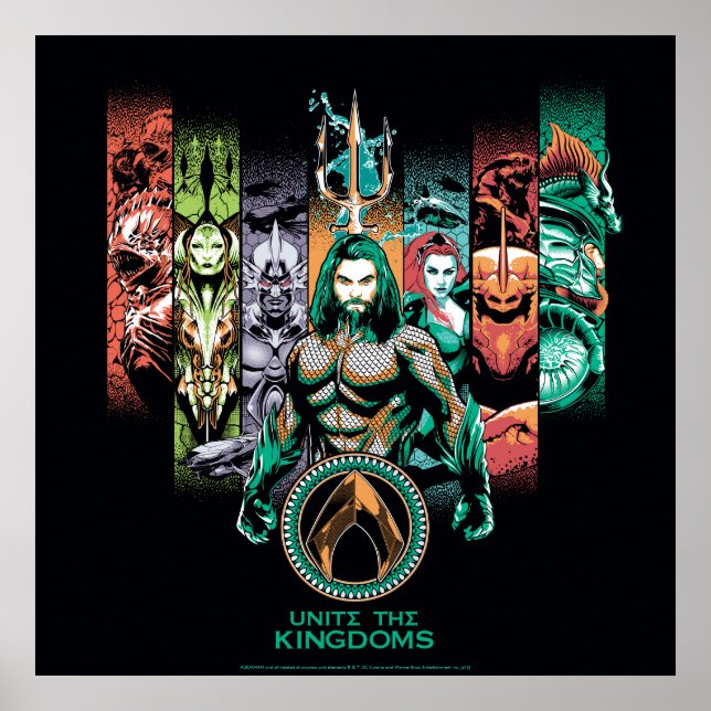 Aquaman | "Unite The Kingdoms" Atlanteans Graphic Poster (Front)