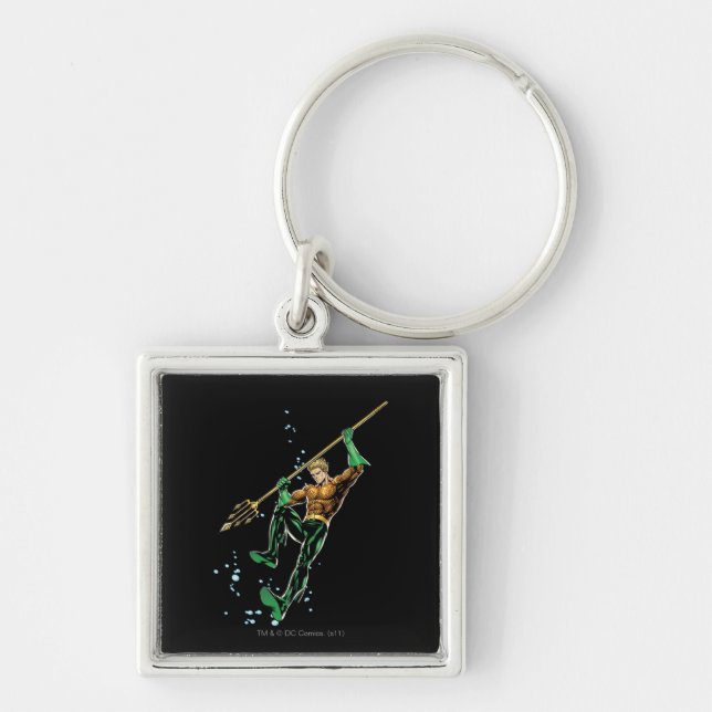 Aquaman with Spear Key Ring (Front)