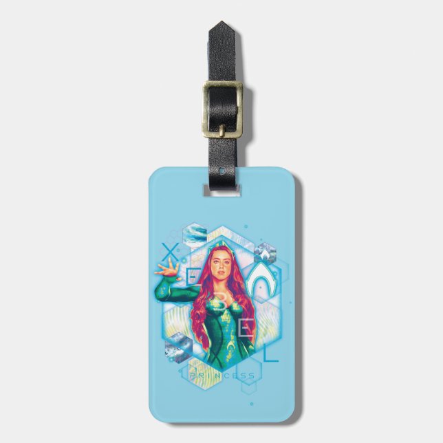 Aquaman | Xebel Princess Mera Hexagonal Graphic Luggage Tag (Front Vertical)