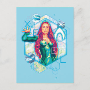 Aquaman   Xebel Princess Mera Hexagonal Graphic Postcard