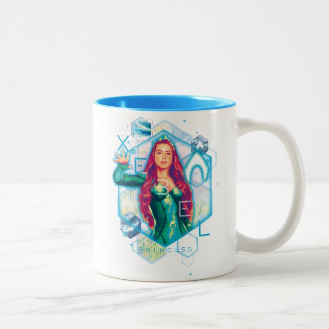 Aquaman | Xebel Princess Mera Hexagonal Graphic Two-Tone Coffee Mug (Right)