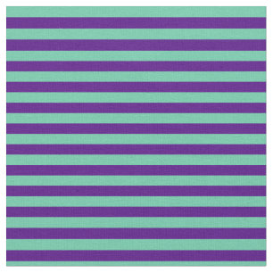 Aquamarine and Indigo Striped/Lined Pattern Fabric