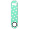 Aquamarine and White Polka Dot