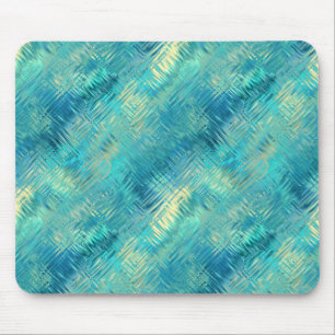Aquamarine Blue Crystal Gel Texture Mouse Mat