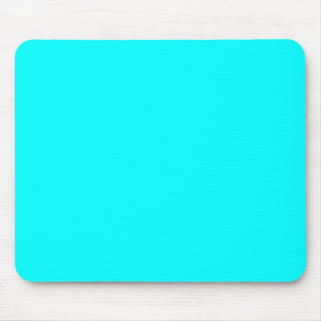 Aquamarine Blue  Elegant Fashion Colour Mouse Mat (Front)