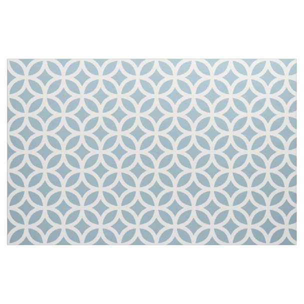 Modern Blue Geometric | Fabric | Zazzle.co.uk