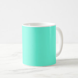 Aquamarine Blue Green Turquoise Solid Colour Coffee Mug