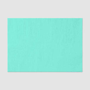 Aquamarine Blue Green Turquoise Solid Colour Tissue Paper