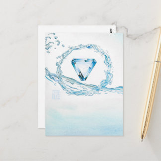Aquamarine Core Postcard