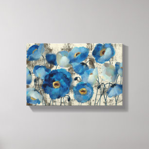 Aquamarine Floral Canvas Print