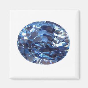 Aquamarine Gemstone Sky Blue Magnet
