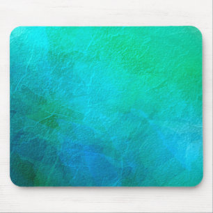 Aquamarine Green Blue Ice Abstract Art Mouse Mat