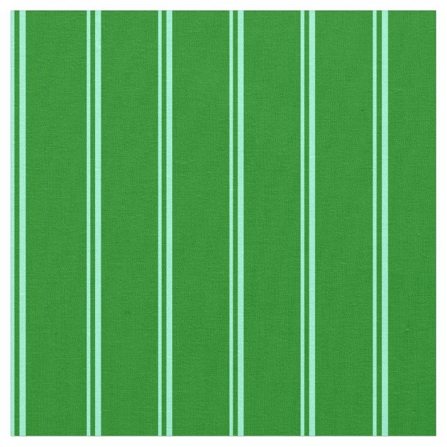 Aquamarine & Green Striped/Lined Pattern Fabric (Close Up)