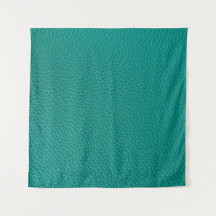 Aquamarine Leather: Fashionable Snake Texture. Tapestry