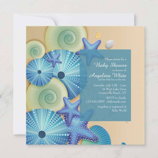 Aquamarine Life Invitation (Front)