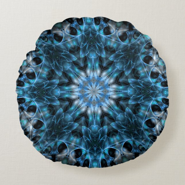 Aquamarine Meditation Round Cushion (Front)