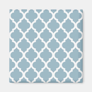Aquamarine Moroccan Tile Trellis Magnet