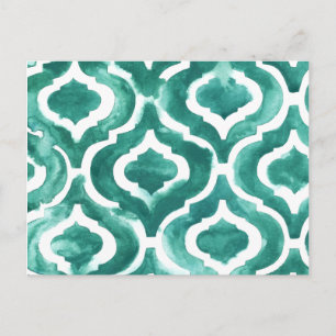 Aquamarine Motif IV Postcard