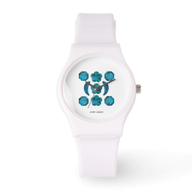 Aquamarine Motif Watch (Front)